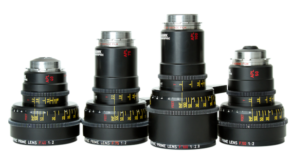 Hawk Anamorphic C Series  4 Lens set