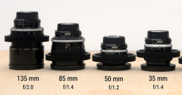 Vintage Nikon Cinevised Speed AI-S 8 Lens set