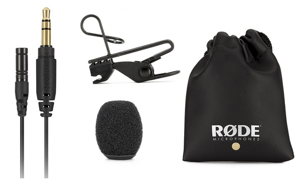 Rode Lavalier GO Professional-Grade Wearable Lapel Microphone Broadcast Mic
