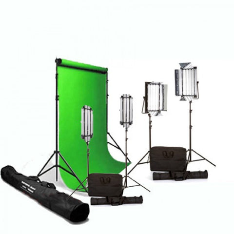 Portable Digital Green Screen with 4 Fluorescent Lights for hire / rent in Melbourne Australia
